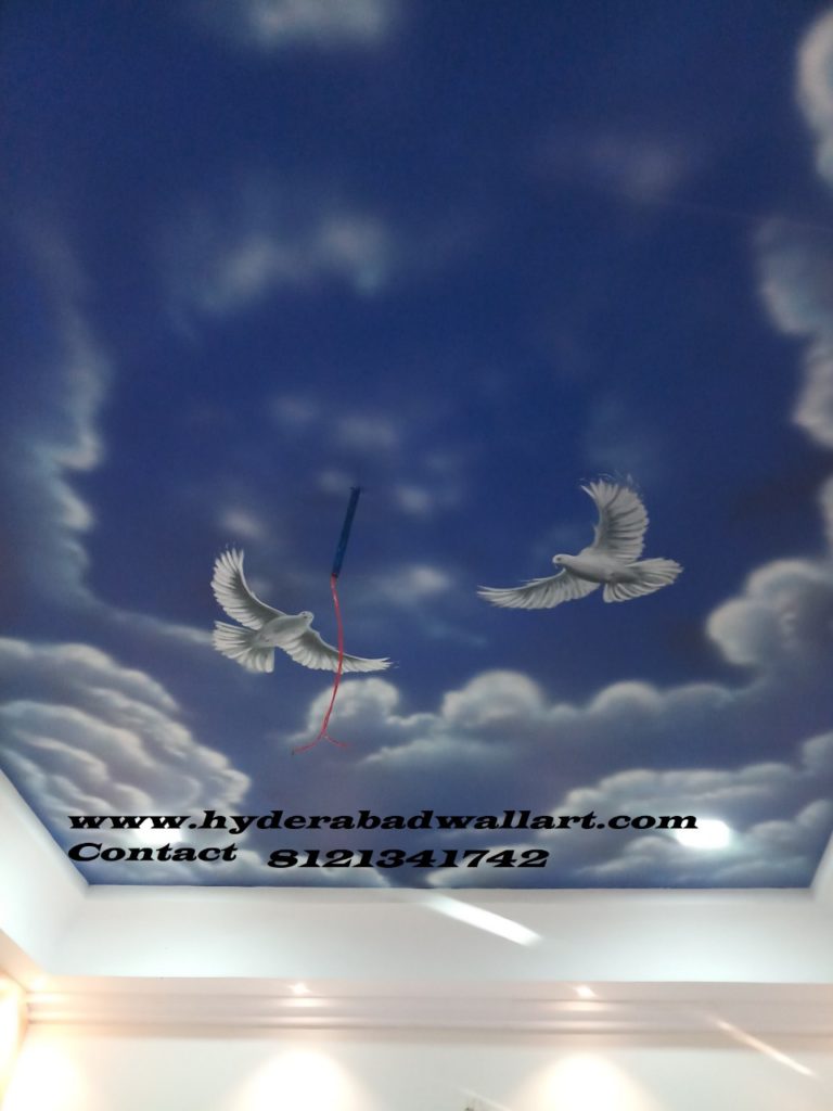 Galaxy Ceiling Artwork Hyderabad Wall Art