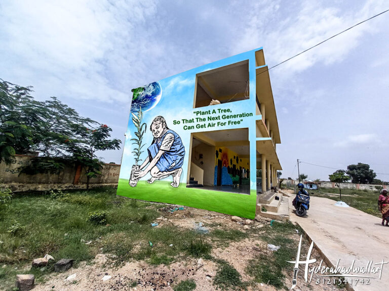 school cartoon paintings