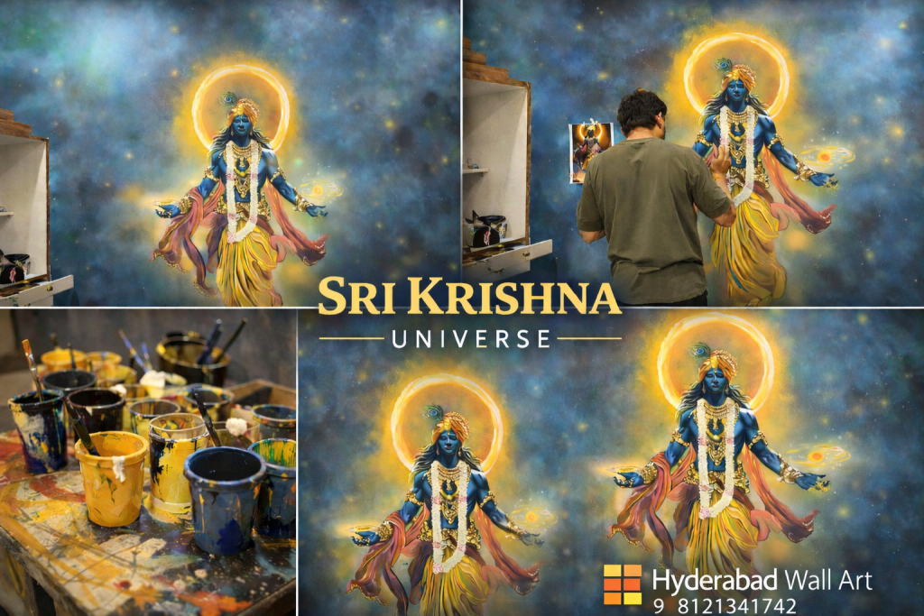 Sri Krishna Universe Wall Art in kokapet hyderabad