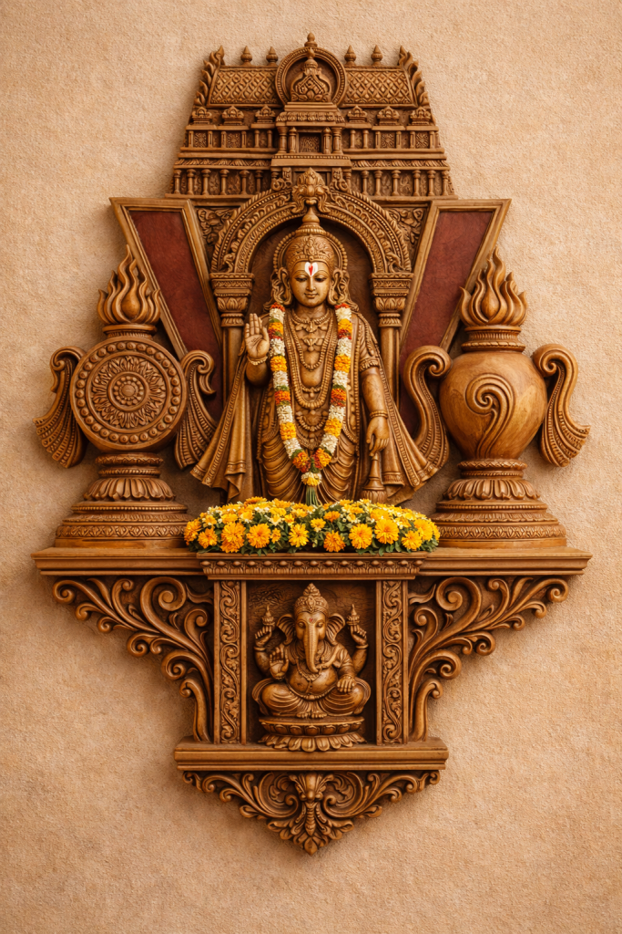 Venkateshwara swami Mural art